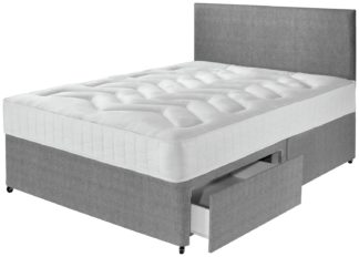 An Image of Argos Home Elmdon Deep Ortho 2 Drawer Divan - Small Double