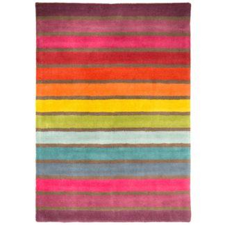 An Image of Illusion Candy Rug Pink / Yellow