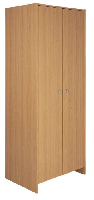 An Image of Argos Home Seville 2 Door Wardrobe - Oak Effect