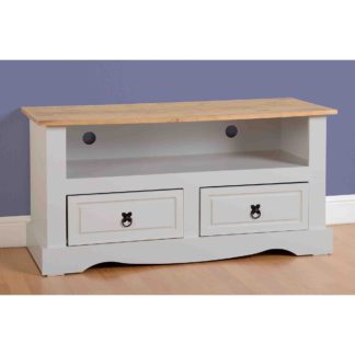 An Image of Corona Grey Flat Screen TV Unit Grey