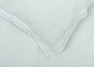 An Image of Heal's Washed Linen Mint Oxford Pillowcase