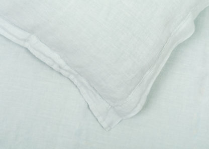 An Image of Heal's Washed Linen Mint Oxford Pillowcase