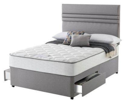 An Image of Sealy 1400 Pocket Microquilt 2 Drawer Double Divan