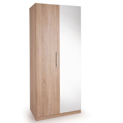 9d86f22ccd2c6f0a5a9481b086781f0e0a48c79b30161ab1b7fd447a6bf0d0b1.jpg An Image of Holborn 2 Door Wardrobe Natural