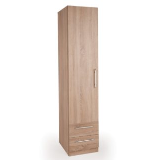 An Image of Holborn 1 Door 2 Drawer Wardrobe Natural