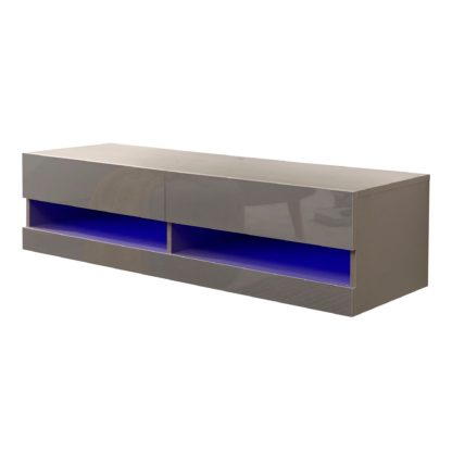 An Image of Galicia 120cm LED Wall TV Unit Black