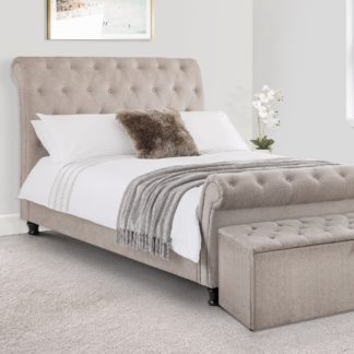 An Image of Ravello Upholstered Bed Frame Grey