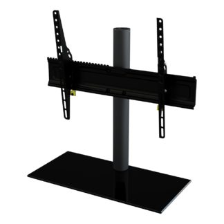 An Image of AVF Up To 65 Inch Tabletop Tilt & Turn TV Stand - Black