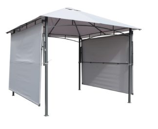 An Image of Habitat 3m x 3m Double Fly Side Panelled Garden Gazebo