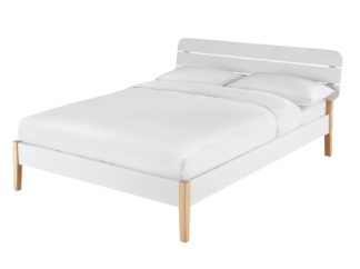 An Image of Habitat Hanna Double Bed Frame - Two Tone