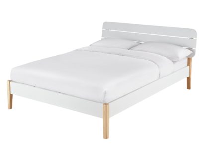 An Image of Habitat Hanna Double Bed Frame - Two Tone