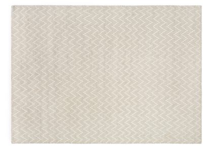 An Image of Linie Design Shimla Rug White and Steel 170 x 240cm