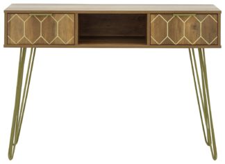An Image of Orleans 2 Drawer Console Table - Mango Wood Effect