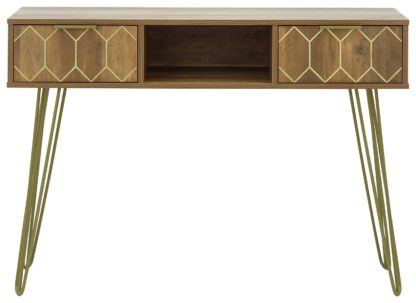 An Image of Orleans 2 Drawer Console Table - Mango Wood Effect