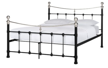 An Image of Argos Home Jayna Kingsize Metal Bed Frame - Black