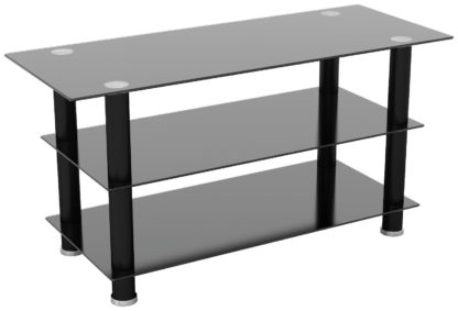 An Image of AVF Glass up to 50 Inch TV Stand - Black