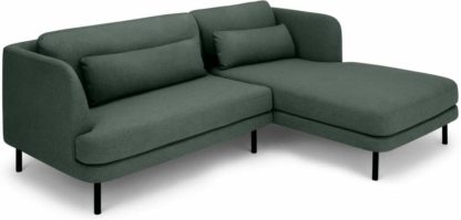 An Image of Herman Right Hand Facing Chaise End Corner Sofa, Woodland Green