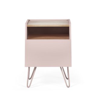 An Image of Penelope Blush Bedside Table Blush