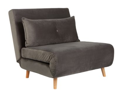 An Image of Habitat Roma Fabric Chairbed - Charcoal