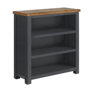An Image of Habitat Kent 3 Shelf Small Bookcase - Grey