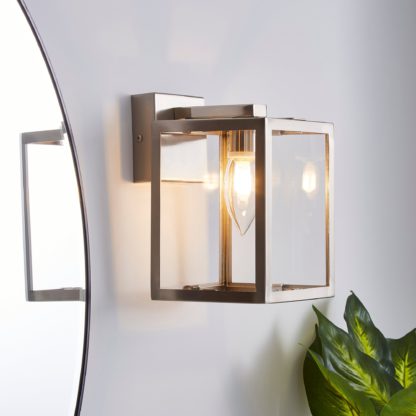 An Image of London Bathroom Wall Light Matt Black