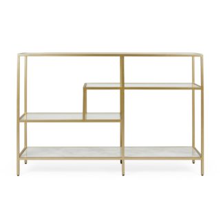 An Image of Claudia Gold Effect Console Table Gold
