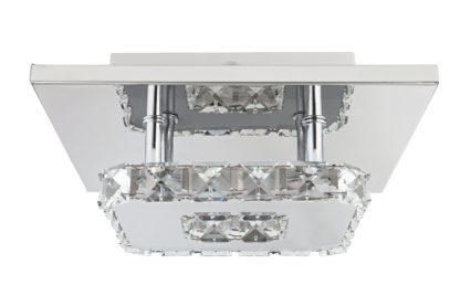 An Image of Argos Home Cecilia Flush Ceiling Light - Chrome
