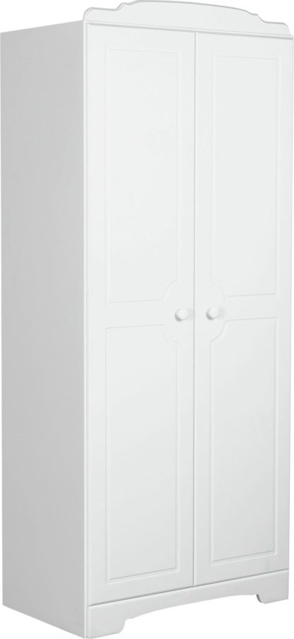 An Image of Argos Home Nordic 2 Door Wardrobe - Soft White