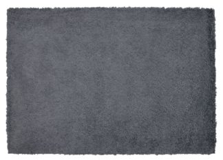 An Image of Argos Home Cosy Rug 120x170 - Flint Grey