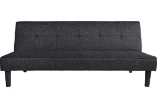 An Image of Habitat Patsy 2 Seater Clic Clac Sofa Bed - Charcoal