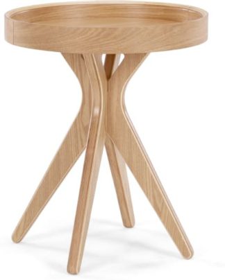 An Image of MADE Essentials Pieta Bedside Table, Plywood