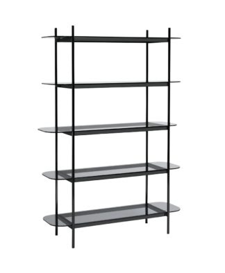 An Image of Habitat Neo 5 Tier Shelving Unit - Black