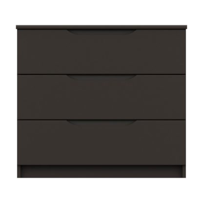 An Image of Legato Graphite 3 Drawer Chest Black