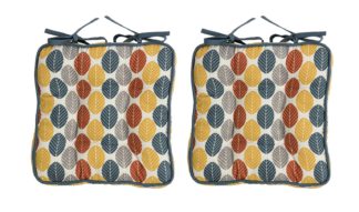 An Image of Habitat Mid Century Pack of 2 Seat Cushions