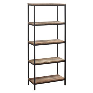 An Image of Urban Rustic 5 Tier Bookcase - Natural Natural