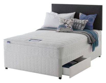 aa7cfcddd4cf23a55612d628999bf4e867f2436a1976e00a57e492fd42f56223.jpg An Image of Silentnight Travis Miracoil Cushiontop 2 Drw Divan - Double