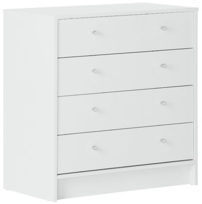 An Image of Habitat Malibu 4 Drawer Wide Chest - White