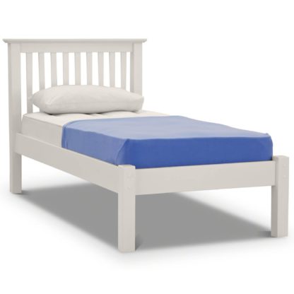 An Image of Barcelona Low Foot End Bed Frame White