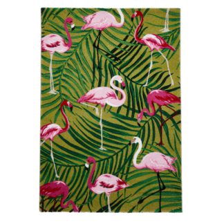 An Image of Havana 2349 Rug Green and Pink