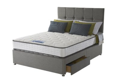 An Image of Sealy 1400 Pocket Microquilt 2 Drawer Superking Divan