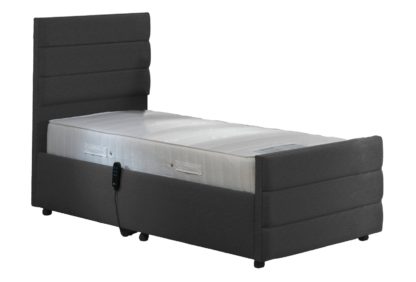 An Image of MiBed Orpington Adjustable Single Bed and Memory Mattress