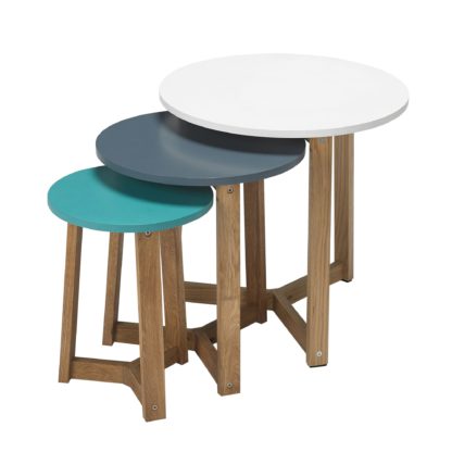 An Image of Jasper Nest of Tables Blue