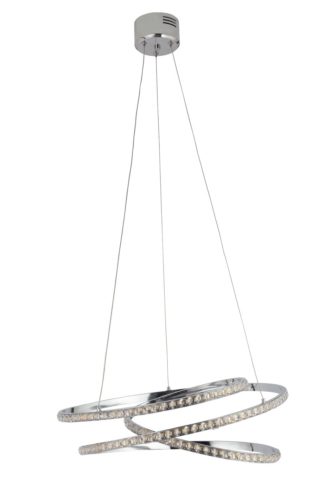 An Image of Argos Home Sophia LED Ceiling Pendant Light - Chrome