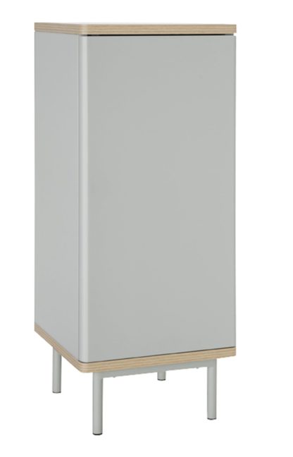 An Image of Habitat Freja 1 Door Cabinet - Grey