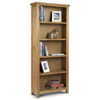 An Image of Astoria Oak Tall Bookcase Brown