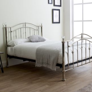 An Image of Callisto Chrome and Crystal Bedstead Brown