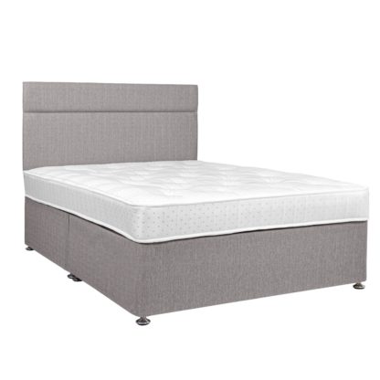 An Image of Argos Home Winslow 600 Pocket Double Divan - Grey