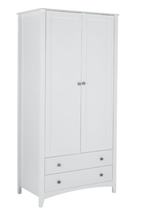 An Image of Habitat Minato 2 Door 2 Drawer Wardrobe - White