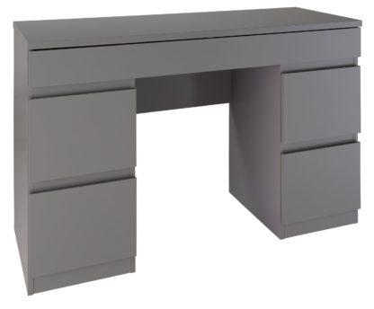 An Image of Habitat Jenson 6 Drawer Dressing Table Desk - White Gloss