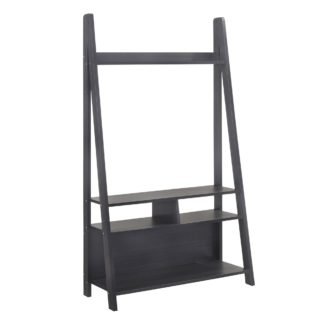 An Image of Tiva Ladder TV Unit Black